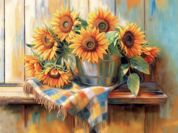 Sunflowers in a Tub - AI Resources