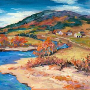 Autumn on the River in Vermont - Downloadable