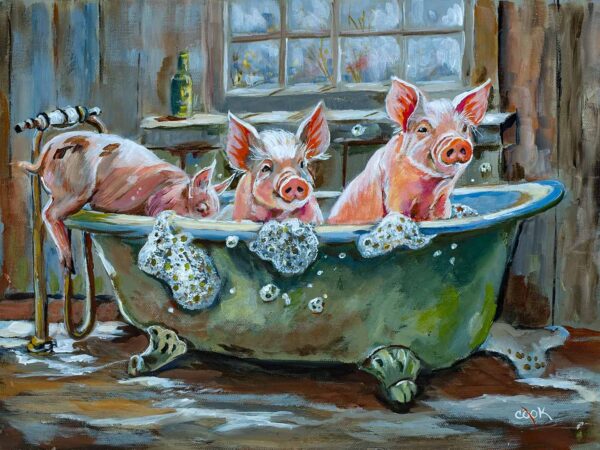 Three Pigs in Tub - Downloadable