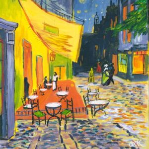 Van Gogh’s Cafe on a Canvas Bag – Downloadable
