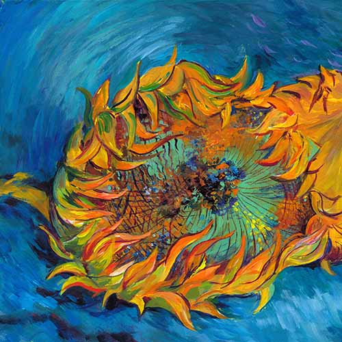 Van Gogh Sunflowers on a Table – Downloadable