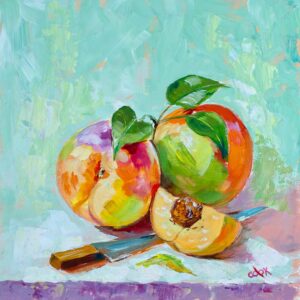 Peach Slice with Knife - Downloadable