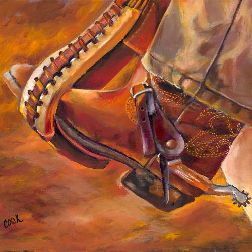 Cowboy Boot in Stirrup – Downloadable