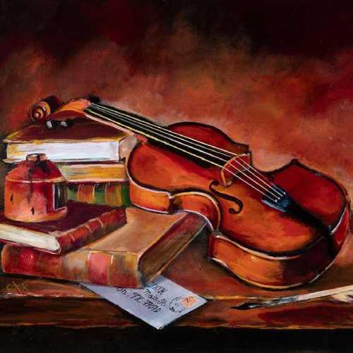 Violin and Books – Downloadable