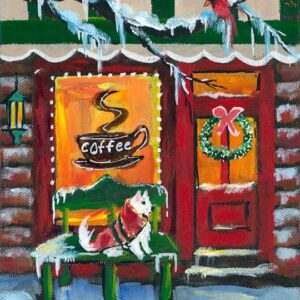 Winter Village, Set 4: Clock and Coffee Shoppes - Downloadable