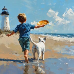 Boy, Dog, and Distant Beacon AI Resources