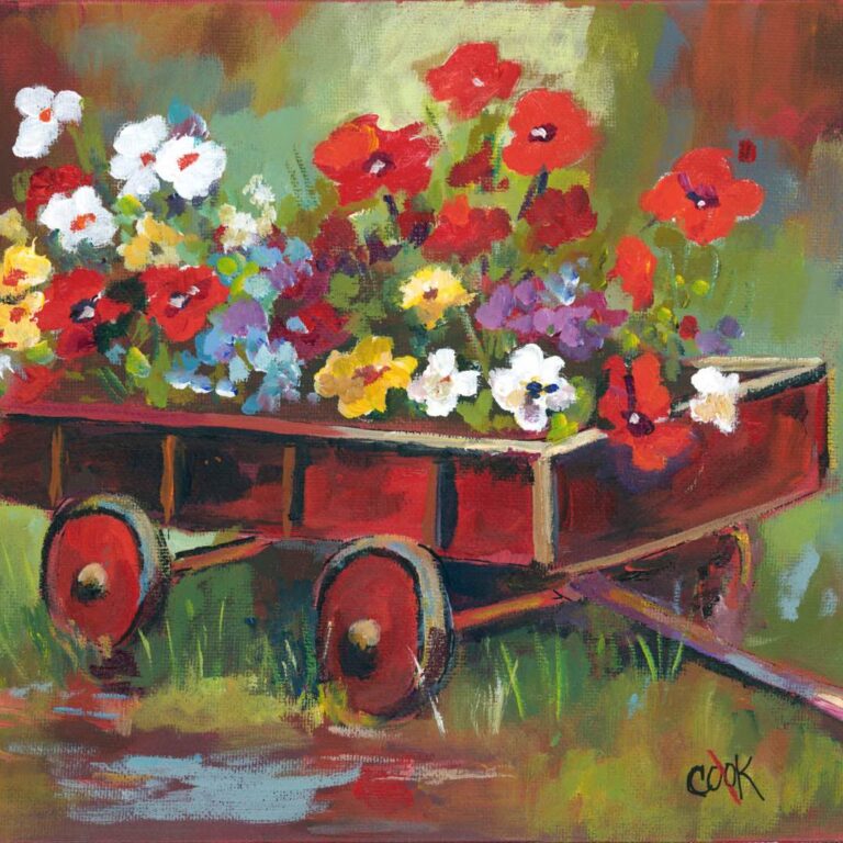 Rainy Day Wagon of Blooms – References Only