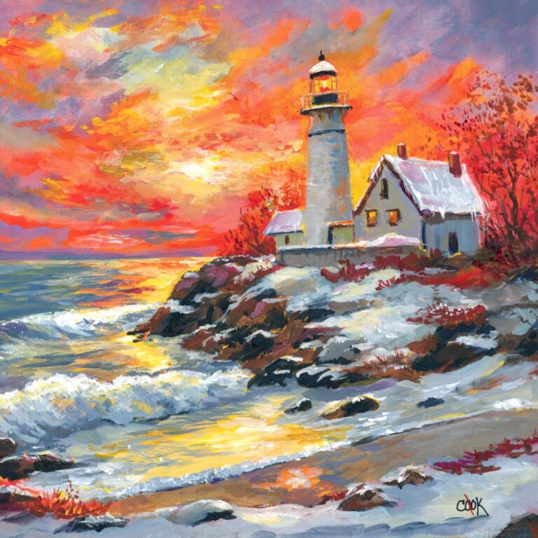 Lighthouse at Sunset – Downloadable