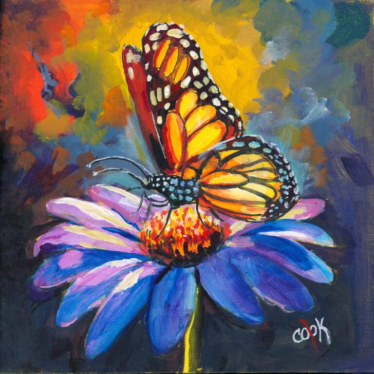 Monarch Glow: Butterfly on Bloom | References Only