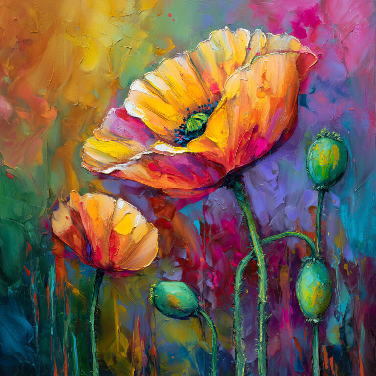 Sunset Symphony Poppies Companion | References Only