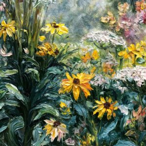 Palette Knife Yellow Daisies | References Only